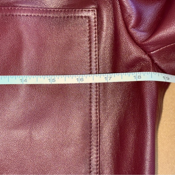 NWT- DVF Denzel Lamb Leather Jacket in Oxblood, sz 8, Brand New w Tags attached - Picture 10 of 10
